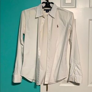 Ralph Lauren White Burton Up Long Sleeve